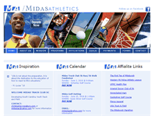 Tablet Screenshot of midasathletics.com